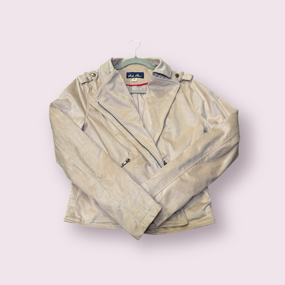 Blue Rain Women's Beige Suede Jacket